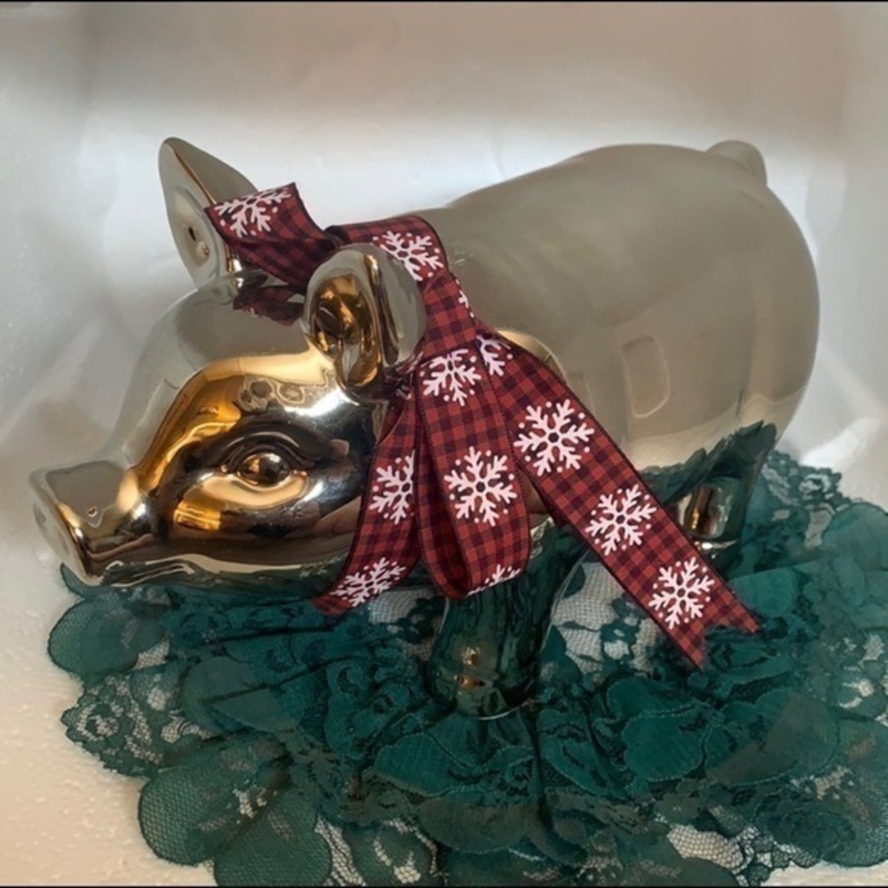 Home Accent Ceramic Pig